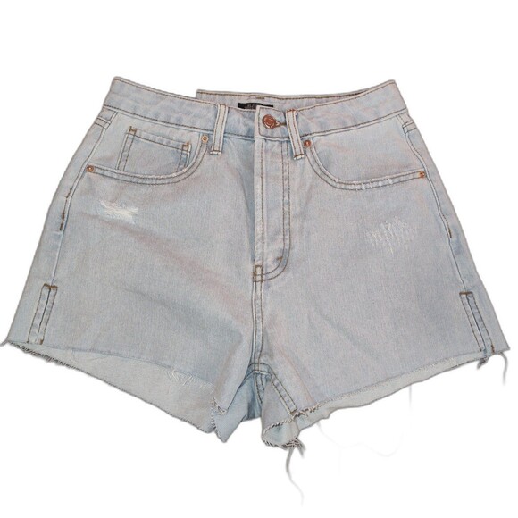 wild fable Pants - Women's Wild Fable High Rise Cutoff Jean Shorts Light Wash 2